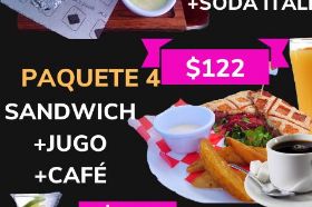 SANDWICH + JUGO + CAFE