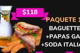 BAGUETTE+PAPAS+SODA